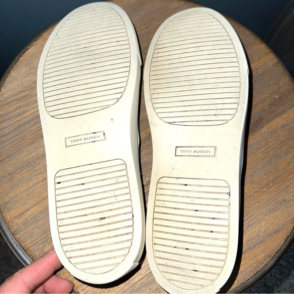 Tory Burch Gold Metallic Hurache II Sneakers - Picture 9 of 9